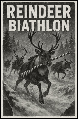 Reindeer Biathlon Poster