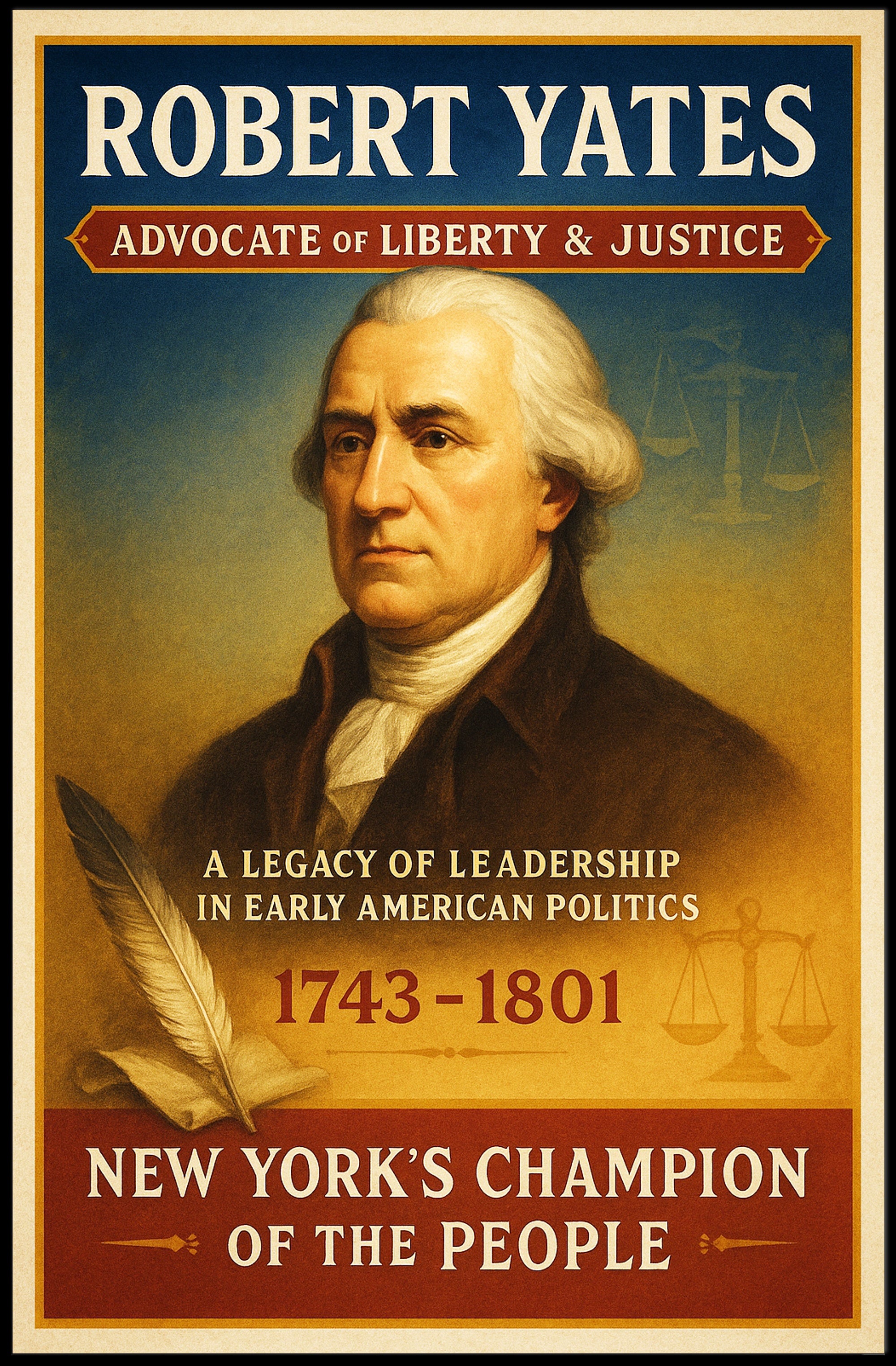 Robert Yates Advocate of Liberty & Justice Poster