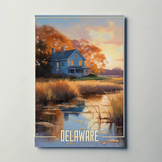 Delaware Vintage Poster