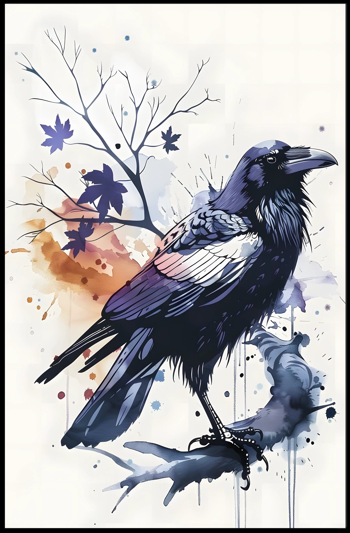 The Majestic Raven Poster