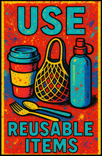 Use Reusable Items Poster