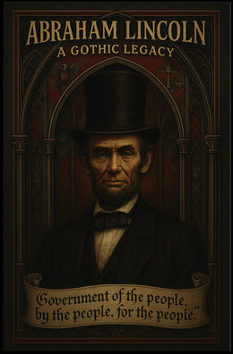 Abraham Lincoln Gothic Art Historical Presidential Poster PosterGoat