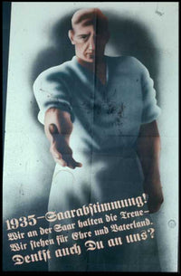 1935 Saar Referendum Art Print for Vintage Home Decor PosterGoat