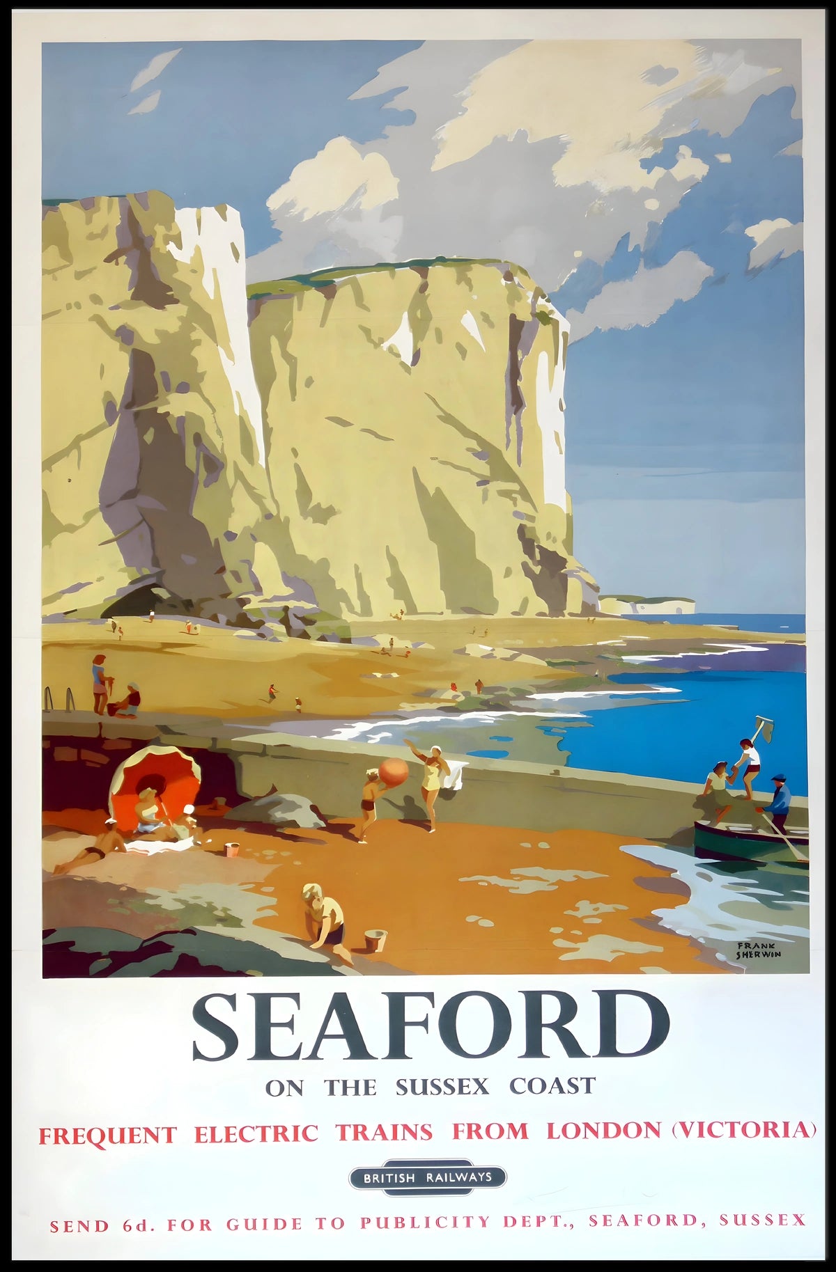 Seaford On The Sussex Coast Poster