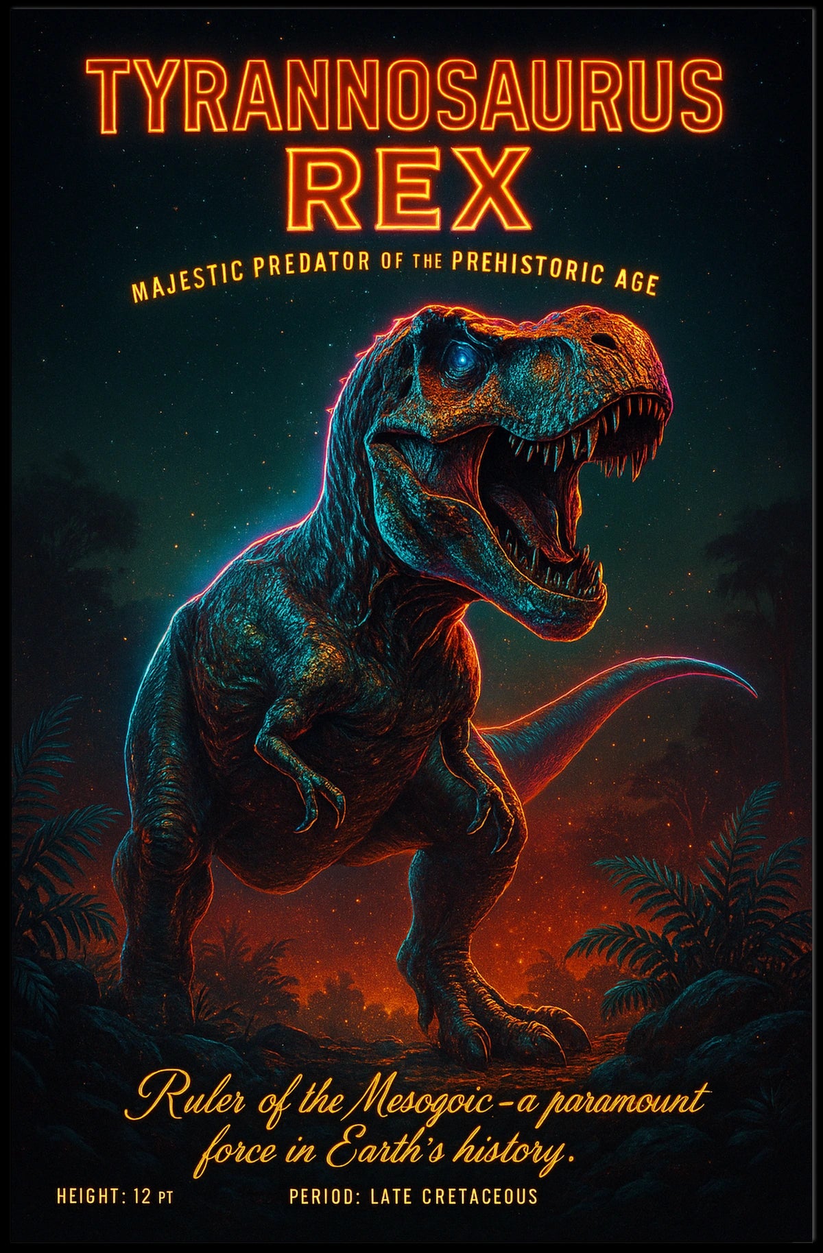 Tyrannosaurus Rex Majestic Predator Of Poster