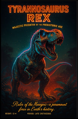 Tyrannosaurus Rex Majestic Predator Of Poster