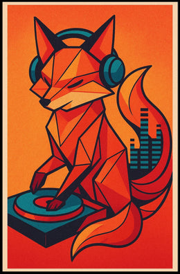 Geometric Dj Fox Poster