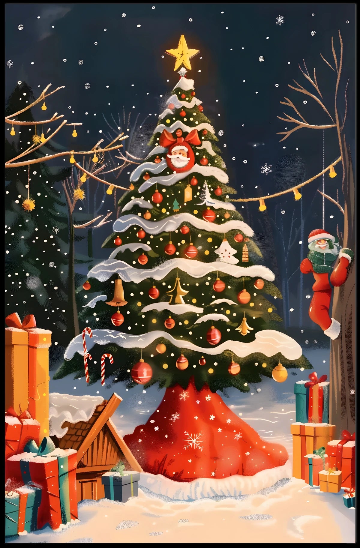 Festive Christmas Wonderland Poster