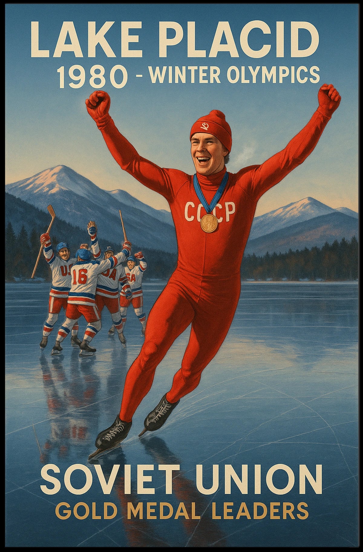 Lake Placid 1980 Winter Olympics Poster
