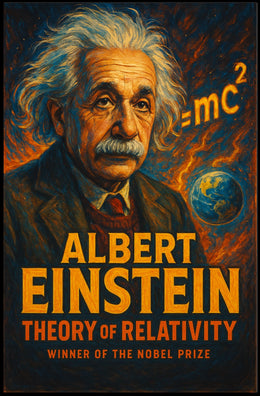 Einstein Relativity Vintage Educational Home Poster