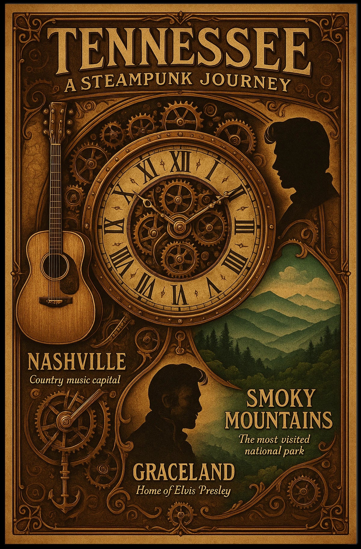 Tennessee A Steampunk Journey Poster