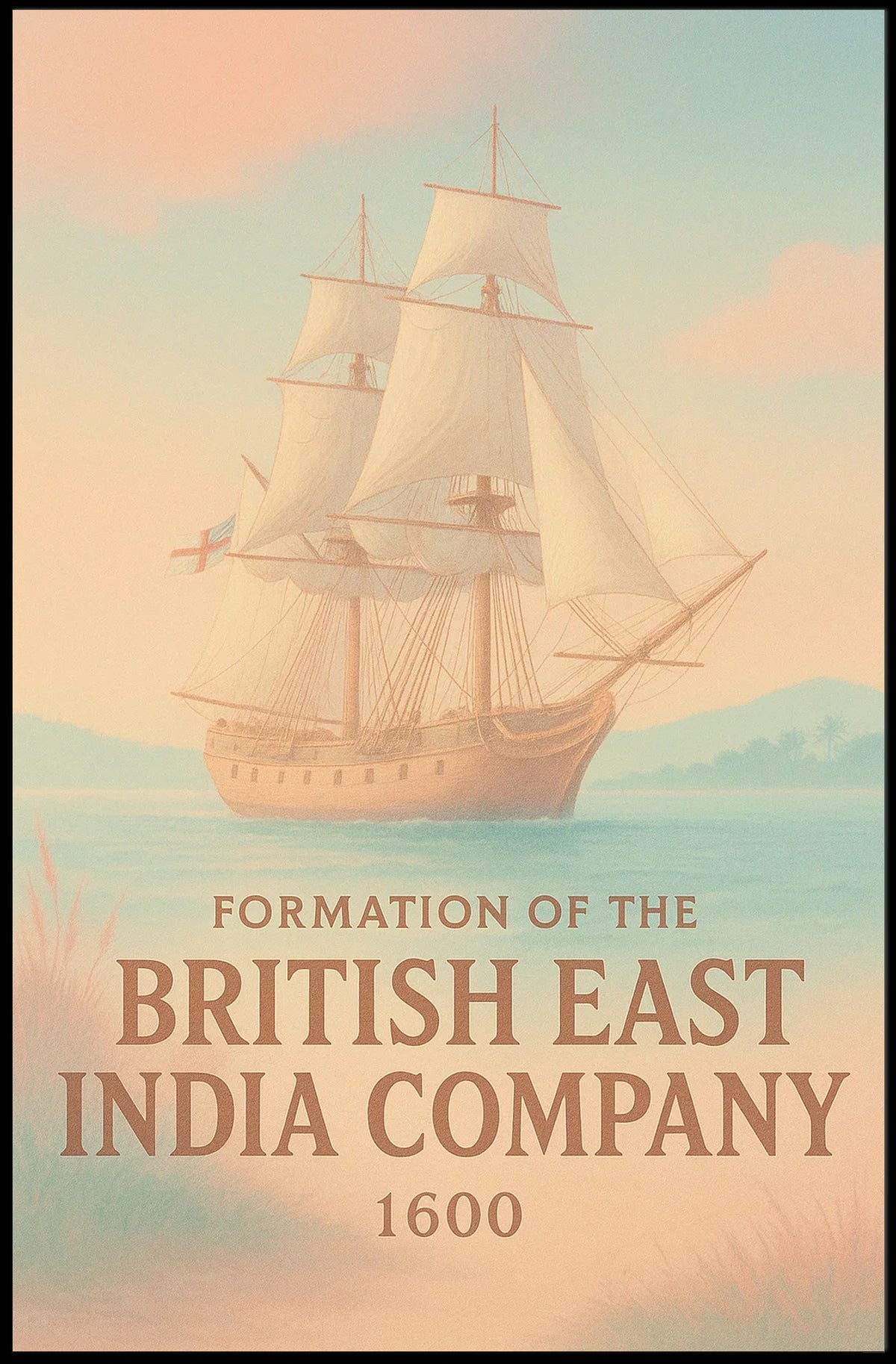 Formation of the British East India Company Poster