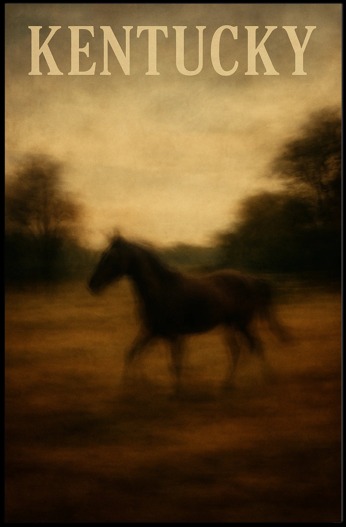 Kentucky Horse Country Poster
