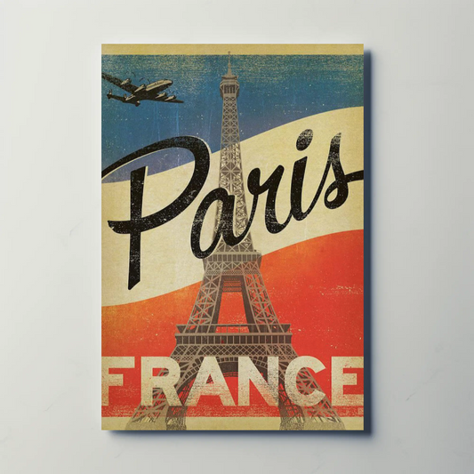 Paris Vintage Poster Eiffel Tower