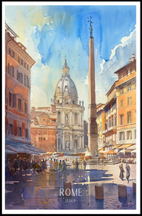 Rome Cityscape Poster PosterGoat