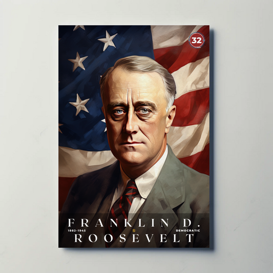 Franklin Roosevelt 32nd President Of The United States Portrait