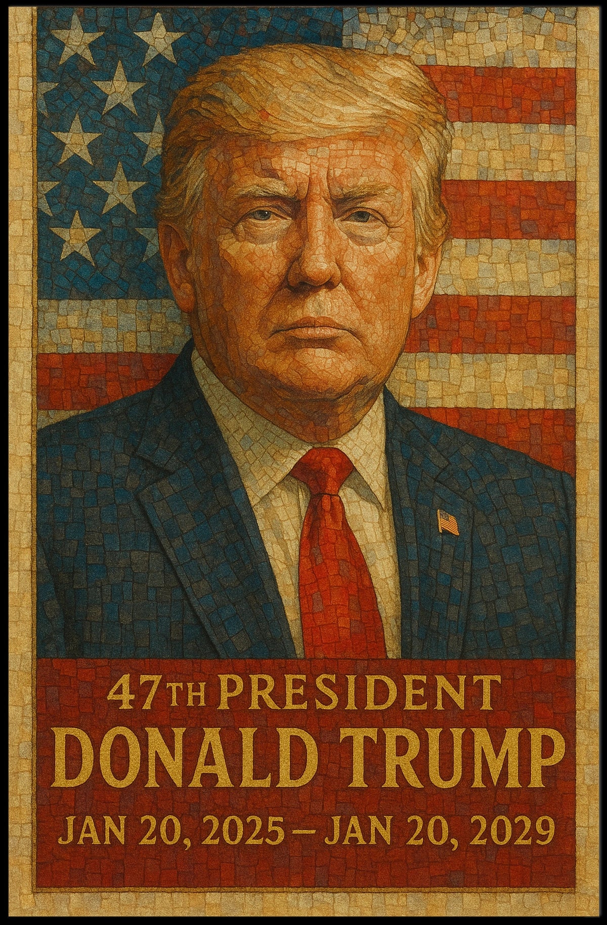 Trump 47th President Scenic Wanderlust Poster