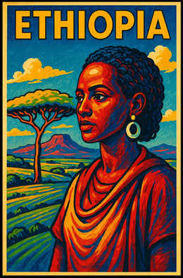 Ethiopia A Vibrant Tribute Poster