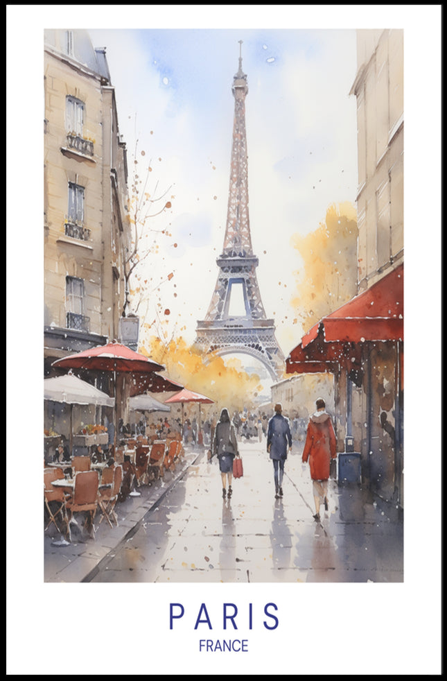 Autumn in Paris Poster