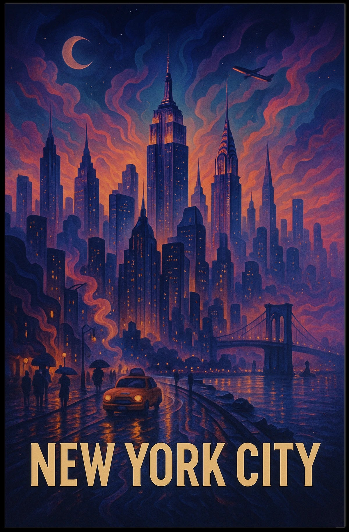 New York City Skyline Poster