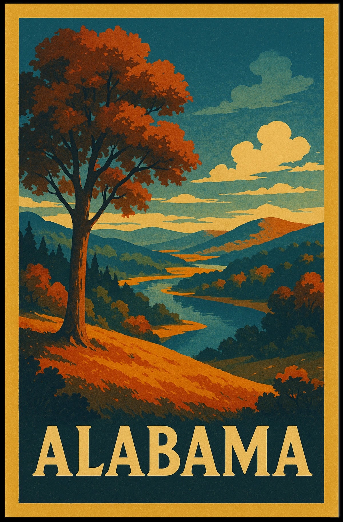 Alabama Landscape Poster