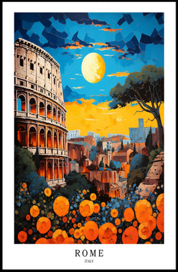 Rome A Vibrant Cityscape Poster
