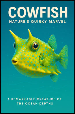 Cowfish NatureS Quirky Marvel Poster
