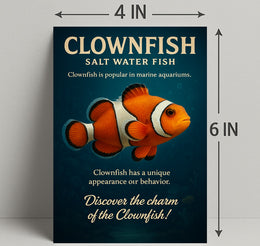 Clownfish Charm Wall Art Print PosterGoat