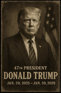 Trump 47th President Patriotic Scenic Poster