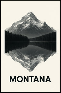 Montana Mountain Reflection Poster