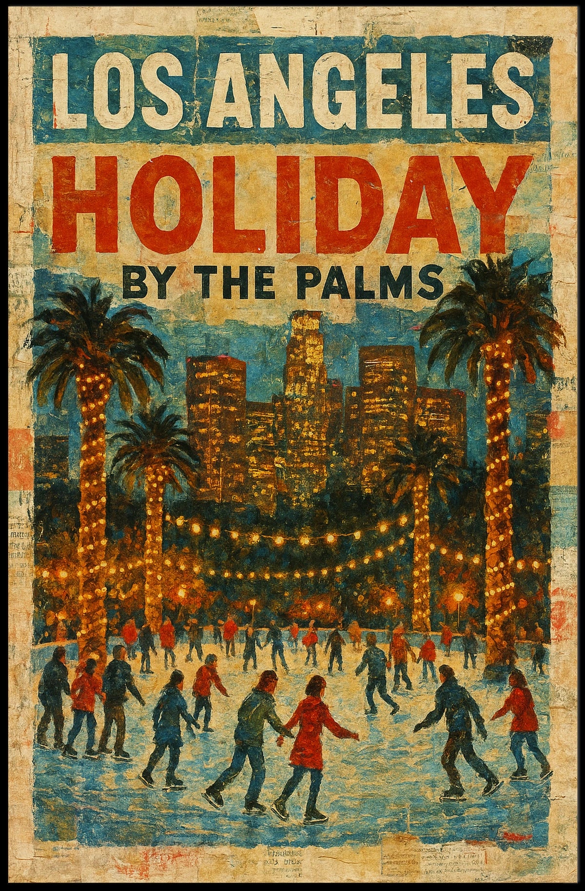 Los Angeles Holiday By The Palms Poster