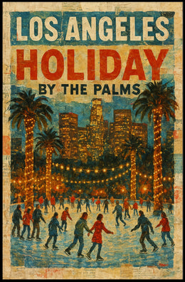 Los Angeles Holiday By The Palms Poster