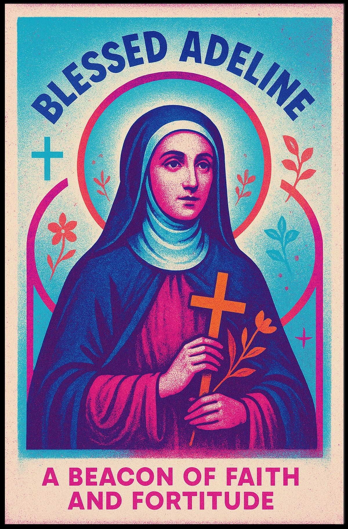 Blessed Adeline A Beacon Of Faith Poster