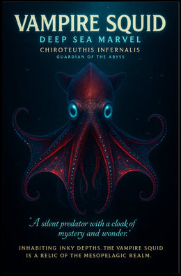 Vampire Squid Deep Sea Marvel Poster