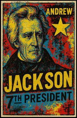 Andrew Jackson 7th President of the United States Graffiti Pop Art Poster
