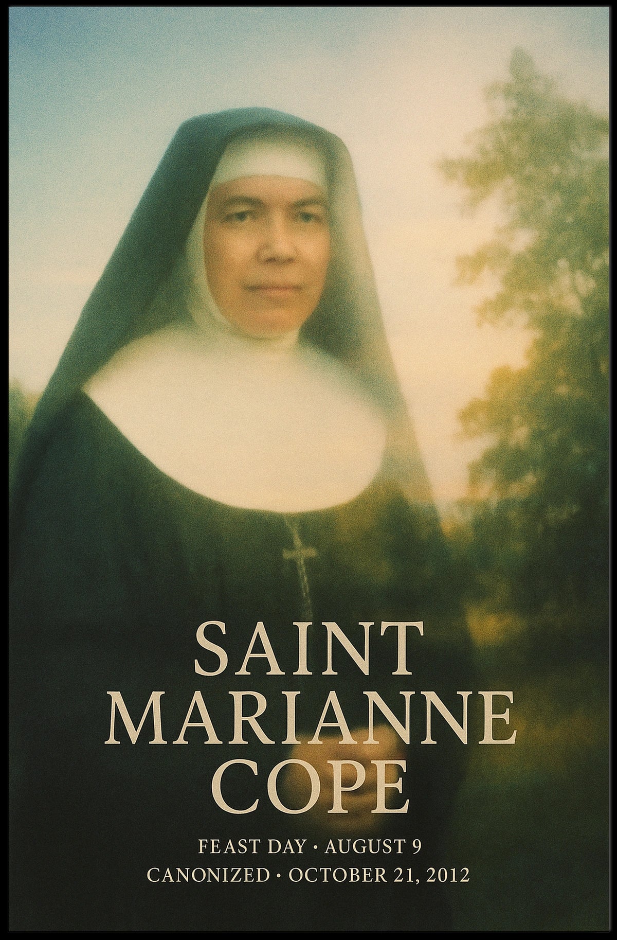 Saint Marianne Cope Poster