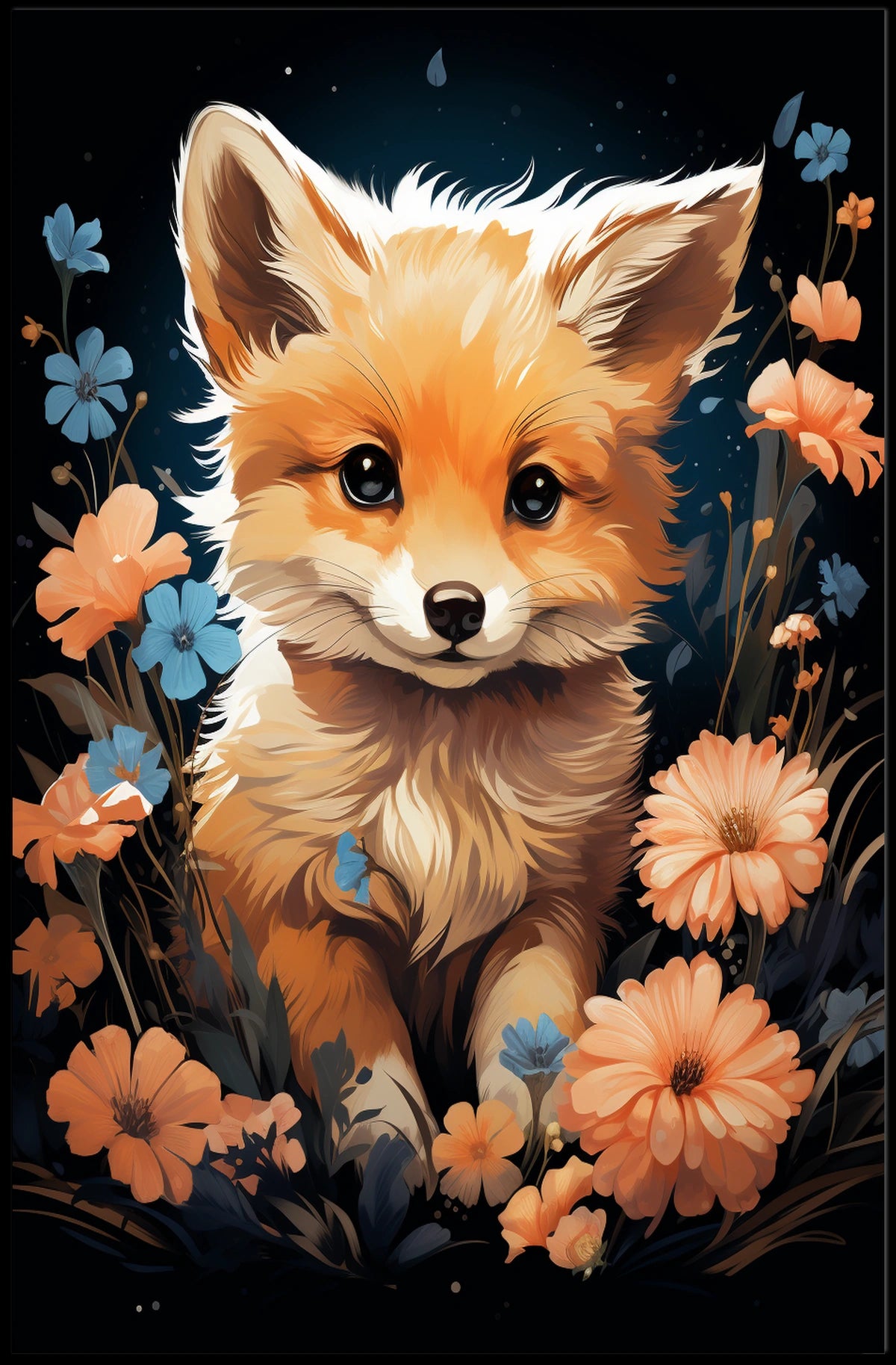 Enchanted Fox in Bloom