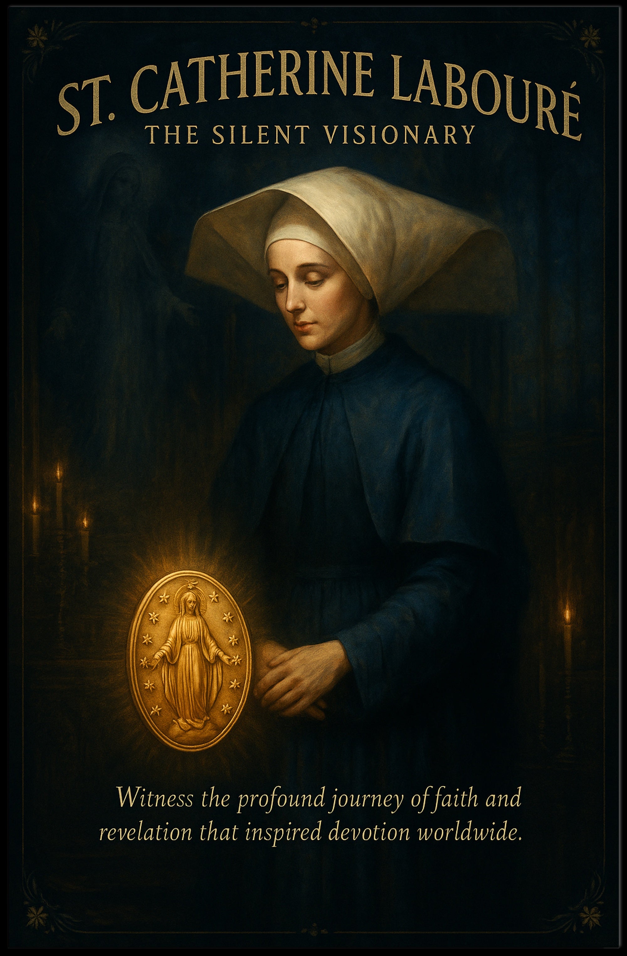 St. Catherine Labouré  The Silent Visionary Poster PosterGoat