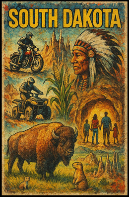 South Dakota Adventure Poster