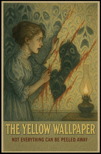 Eerie Vintage Mystery Artwork Unveiled in Artistic Poster
