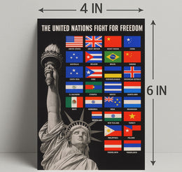 The United Nations Fight for Freedom Poster PosterGoat