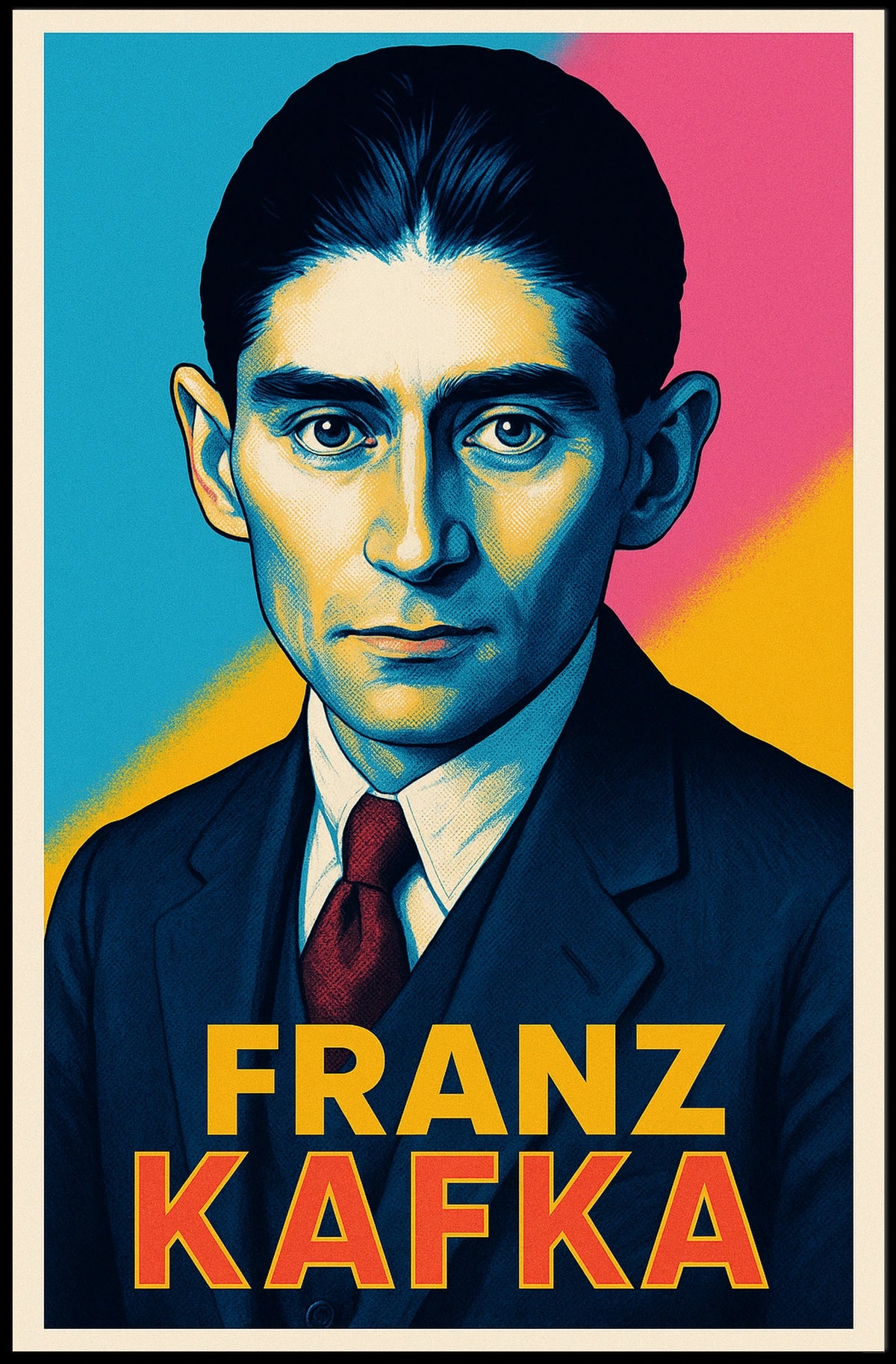 Franz Kafka Portrait Poster