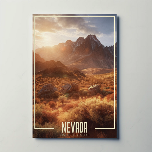 Nevada Vintage Poster