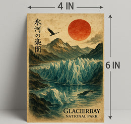 Glacier Bay Vintage National Park Poster