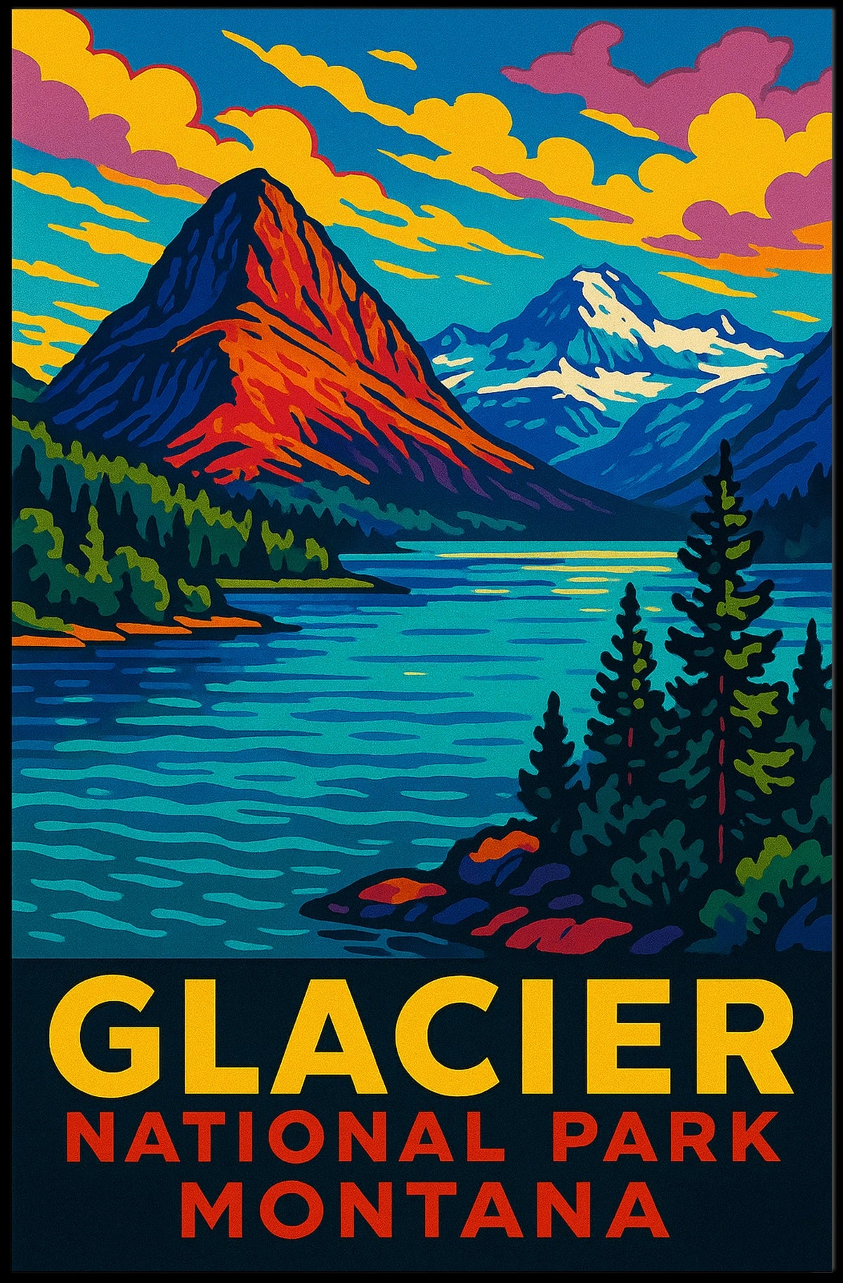 Glacier National Park, Montana Poster