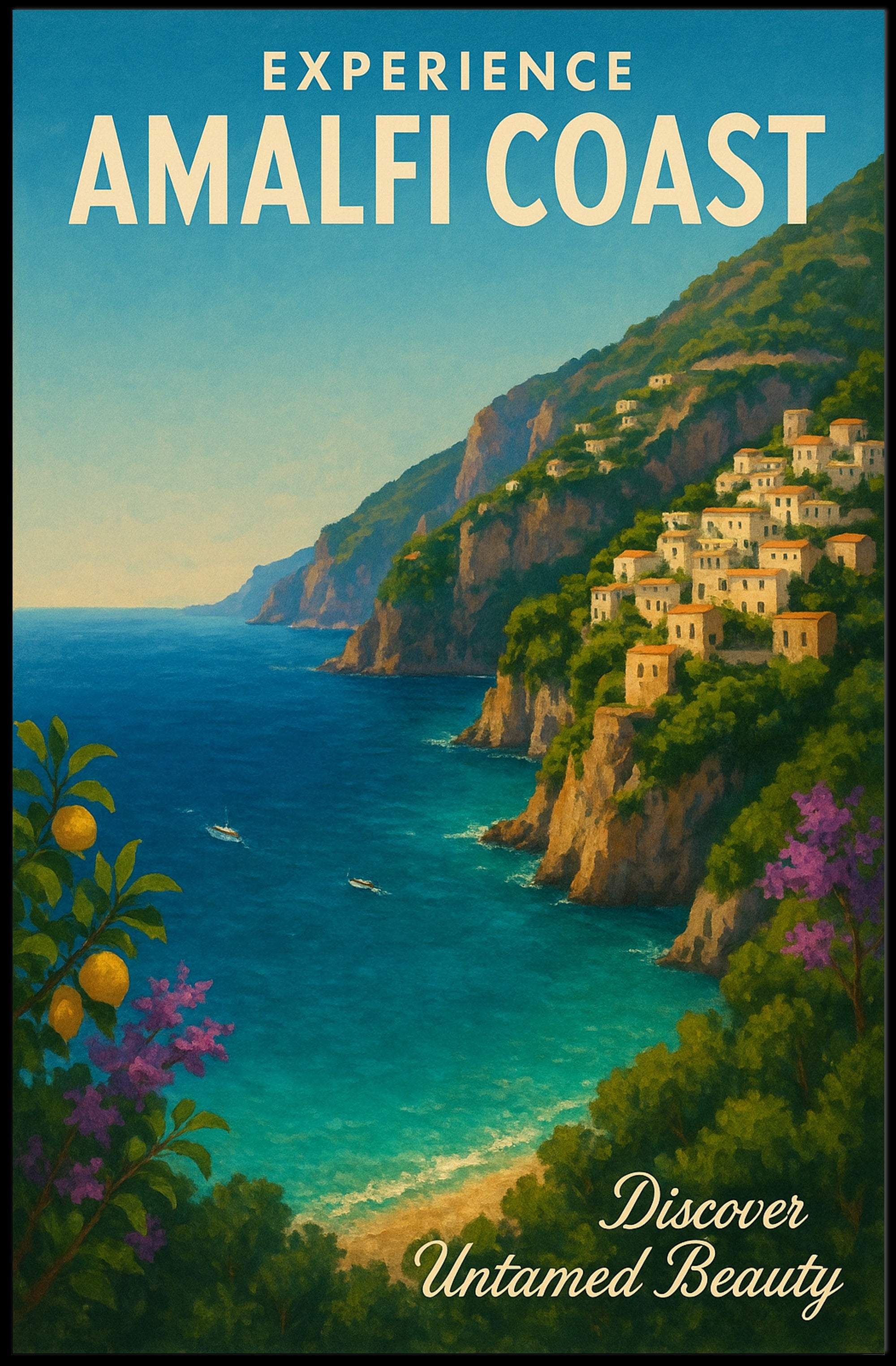 Experience the Amalfi Coast Poster PosterGoat