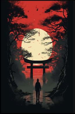Journey Through The Torii Gate Poster PosterGoat