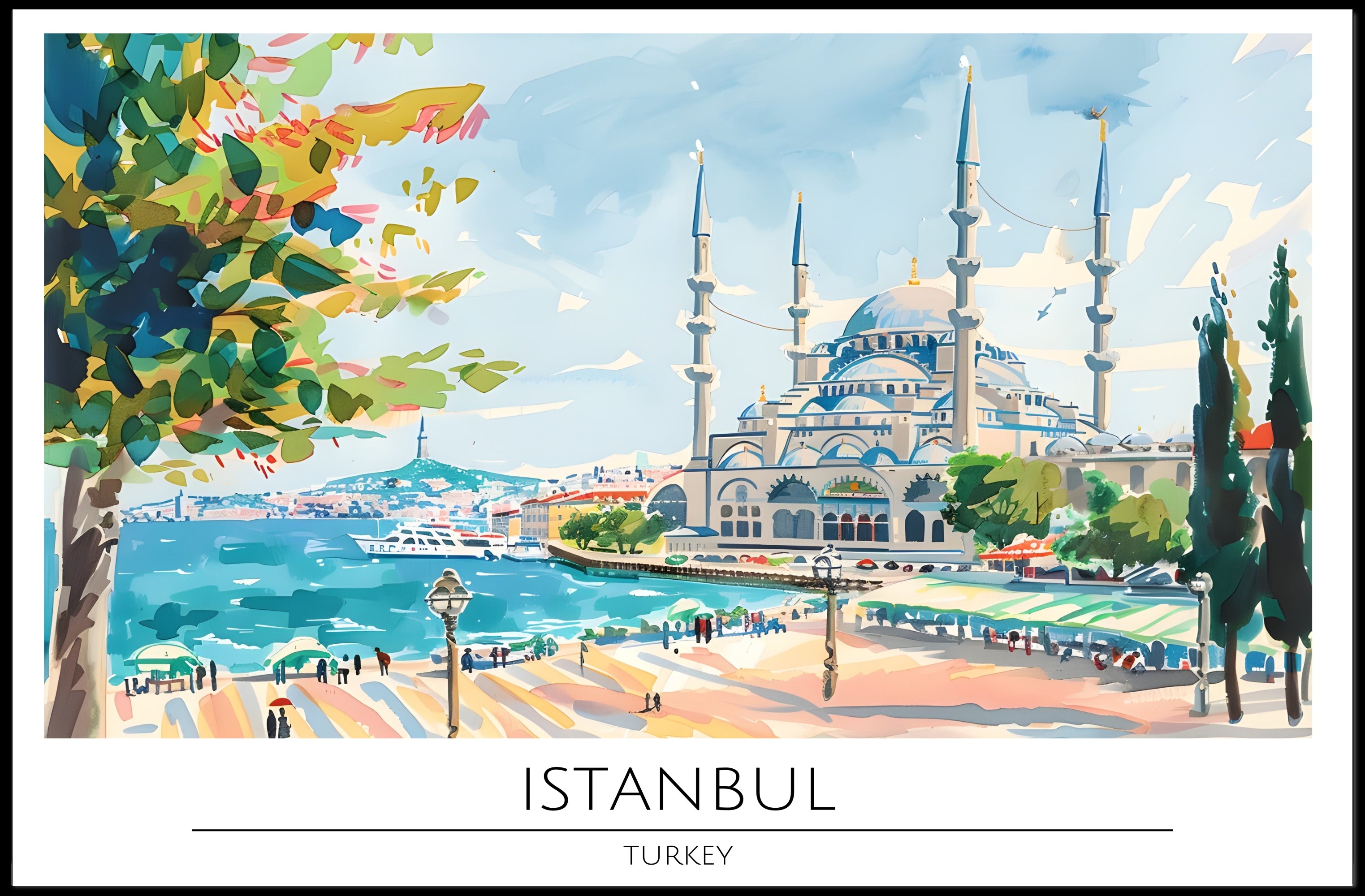 Scenic Istanbul Poster