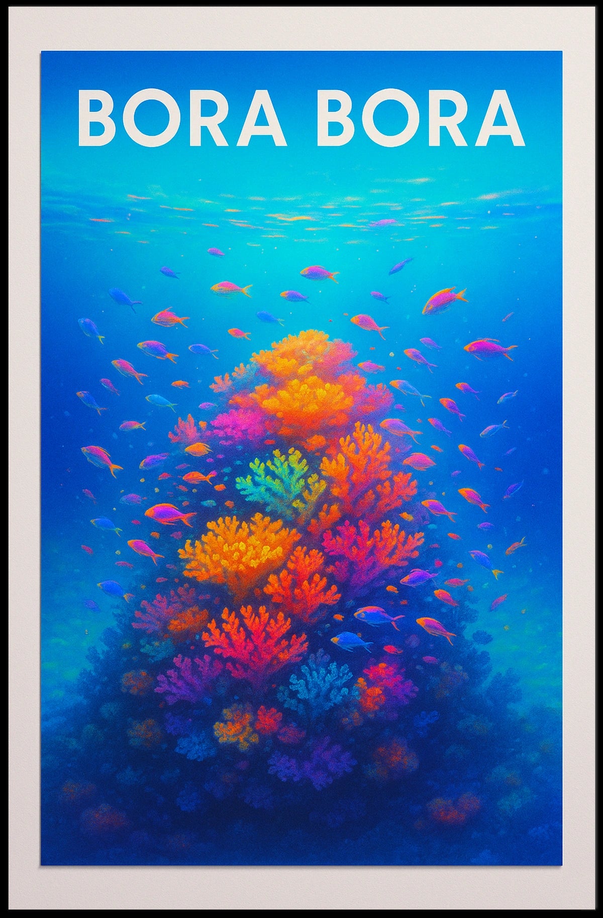 Bora Bora Underwater Paradise Poster