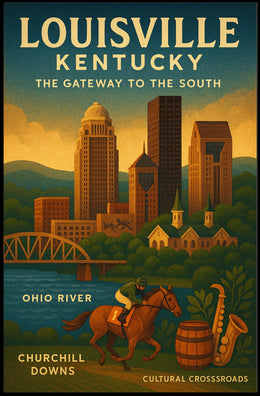 Louisville, Kentucky The Gateway to the South Poster